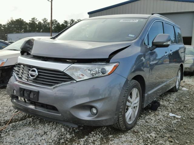 JN8AE2KP0F9130414 - 2015 NISSAN QUEST S GRAY photo 2