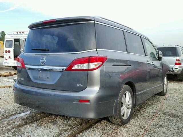 JN8AE2KP0F9130414 - 2015 NISSAN QUEST S GRAY photo 4