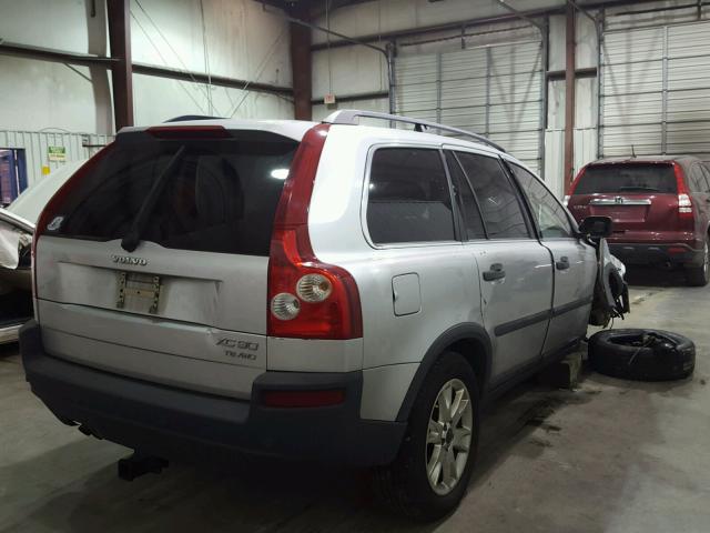 YV1CZ91H241072825 - 2004 VOLVO XC90 T6 SILVER photo 4