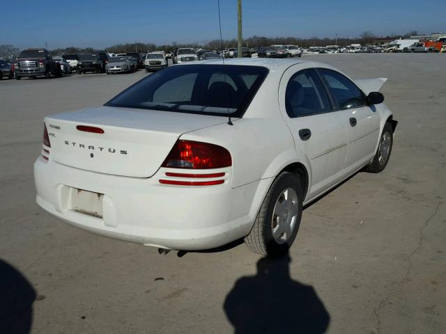 1B3EL36R84N251430 - 2004 DODGE STRATUS SE WHITE photo 4