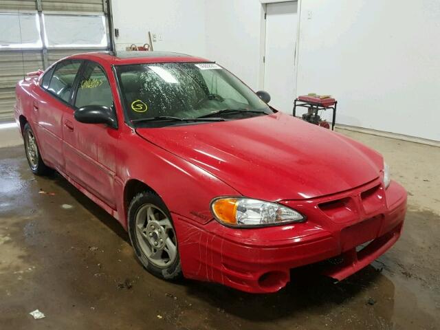 1G2NW52E63C295767 - 2003 PONTIAC GRAND AM G RED photo 1