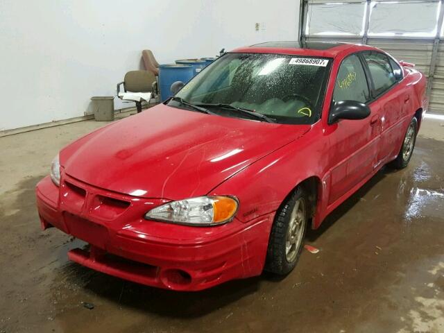 1G2NW52E63C295767 - 2003 PONTIAC GRAND AM G RED photo 2