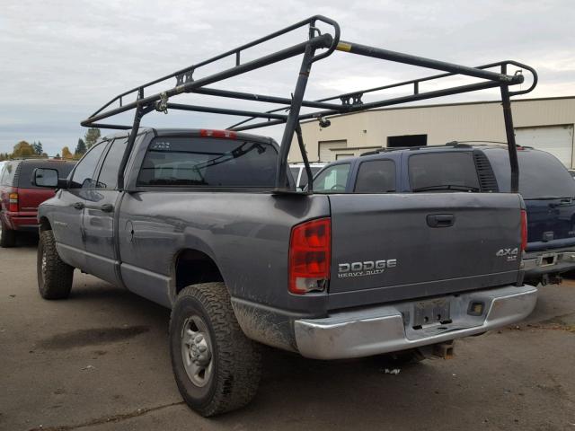3D7KU28643G723552 - 2003 DODGE RAM 2500 S GRAY photo 3