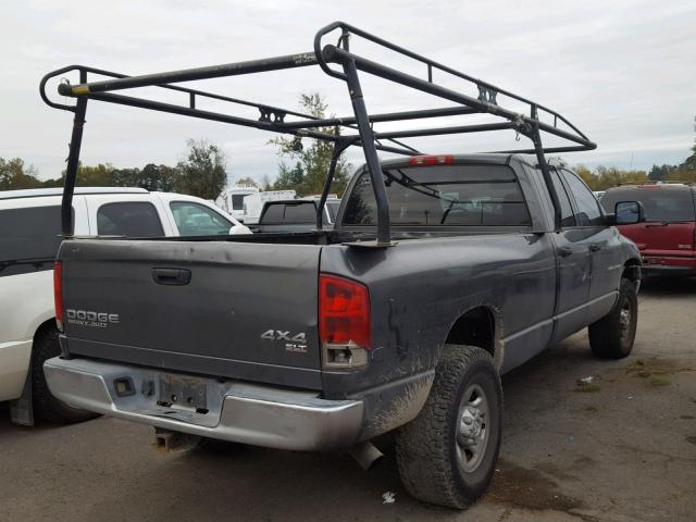 3D7KU28643G723552 - 2003 DODGE RAM 2500 S GRAY photo 4