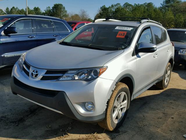 2T3WFREV5DW009277 - 2013 TOYOTA RAV4 XLE SILVER photo 2