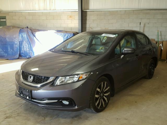 2HGFB2F96EH535036 - 2014 HONDA CIVIC EXL CHARCOAL photo 2