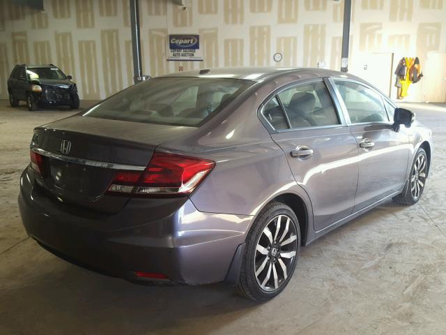 2HGFB2F96EH535036 - 2014 HONDA CIVIC EXL გრაფიტი ფოტო 4