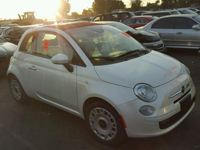 3C3CFFDR4DT748593 - 2013 FIAT 500 POP WHITE photo 1