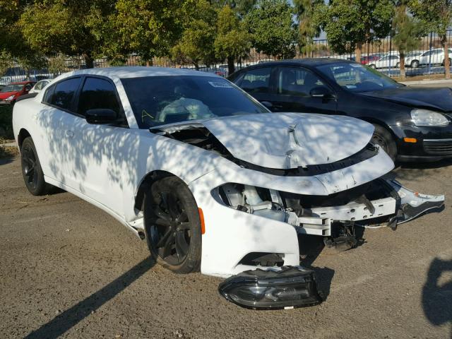 2C3CDXBGXGH312664 - 2016 DODGE CHARGER SE WHITE photo 1