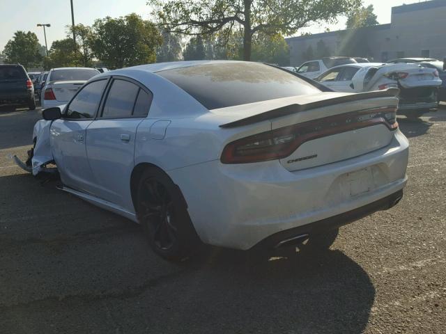 2C3CDXBGXGH312664 - 2016 DODGE CHARGER SE WHITE photo 3