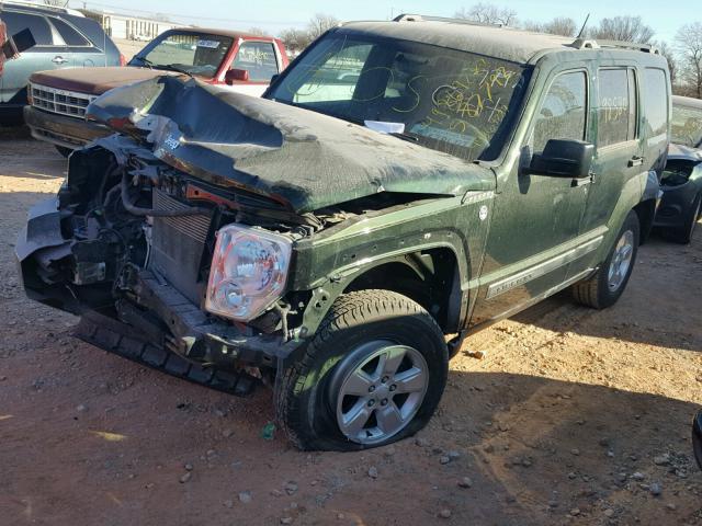 1J4PN2GK3BW587792 - 2011 JEEP LIBERTY SP GREEN photo 2