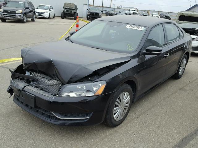 1VWAS7A3XEC064792 - 2014 VOLKSWAGEN PASSAT S შავი ფოტო 2