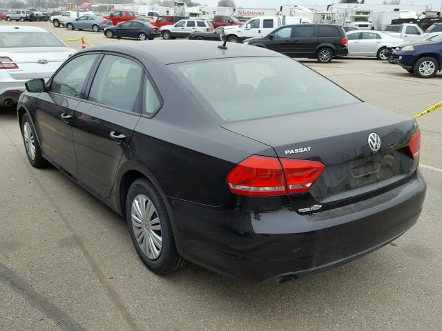 1VWAS7A3XEC064792 - 2014 VOLKSWAGEN PASSAT S შავი ფოტო 3