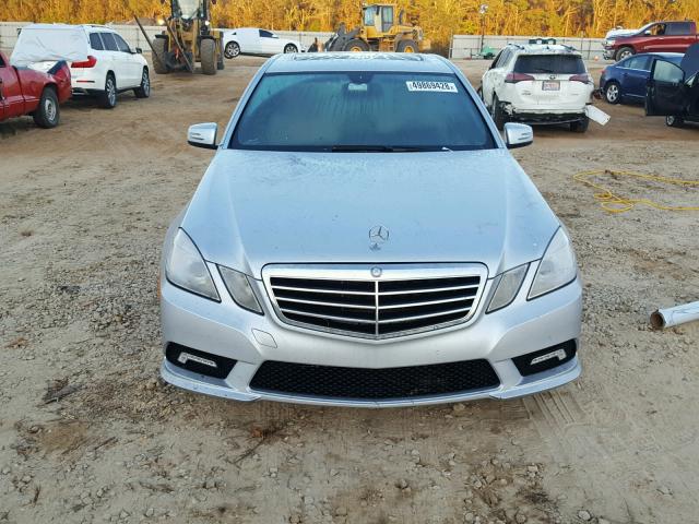 WDDHF5GB1BA468411 - 2011 MERCEDES-BENZ E350 SILVER photo 9