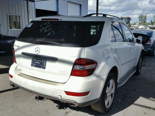 4JGBB5GB4BA717551 - 2011 MERCEDES-BENZ ML 350 WHITE photo 4