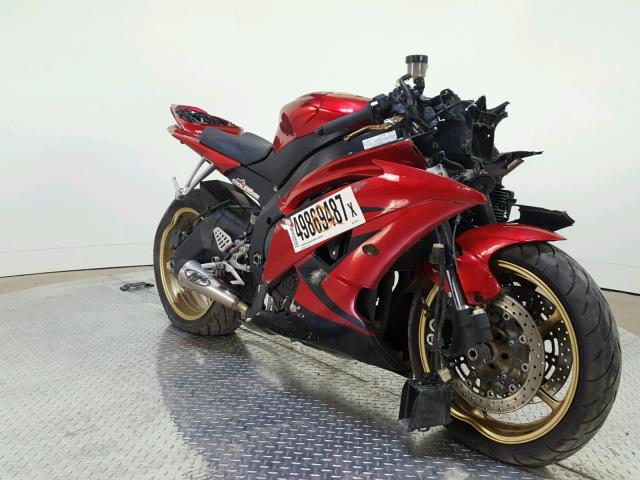 JYARJ16E39A018282 - 2009 YAMAHA YZFR6 RED photo 2