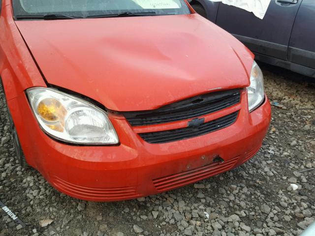 1G1AK15F177396838 - 2007 CHEVROLET COBALT LS RED photo 9