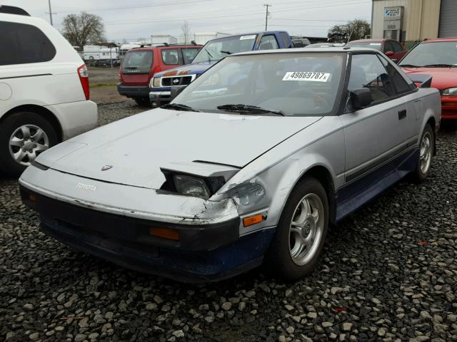 JT2AW15C8F0033678 - 1985 TOYOTA MR2 SILVER photo 2