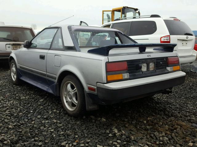 JT2AW15C8F0033678 - 1985 TOYOTA MR2 SILVER photo 3