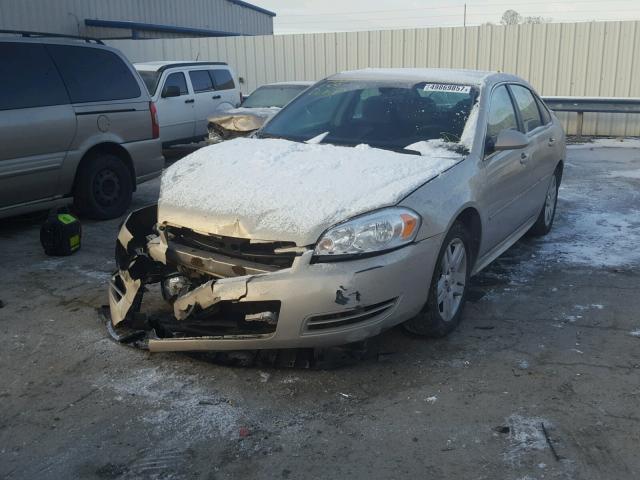 2G1WG5E36C1136785 - 2012 CHEVROLET IMPALA LT GOLD photo 2