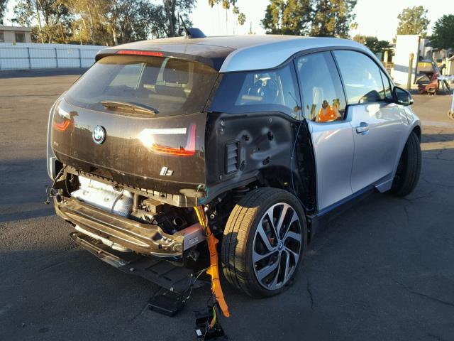 WBY1Z4C53EV273290 - 2014 BMW I3 REX SILVER photo 4