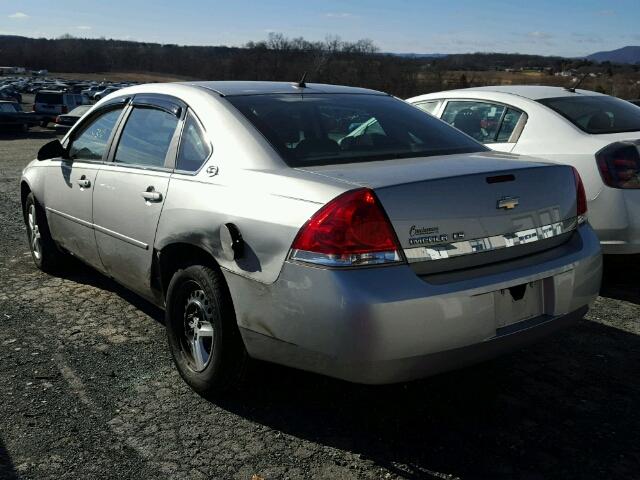 2G1WB58N589261166 - 2008 CHEVROLET IMPALA LS SILVER photo 3