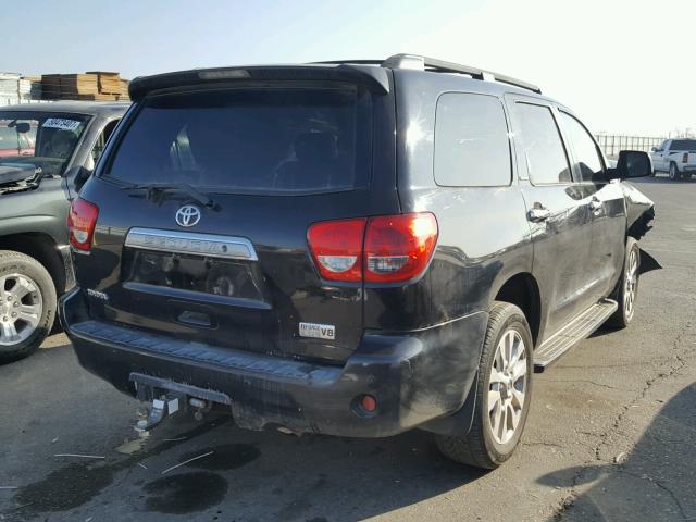 5TDZY67A78S006209 - 2008 TOYOTA SEQUOIA PL BLACK photo 4