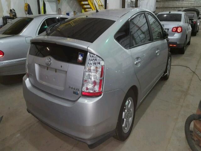 JTDKB20U277570049 - 2007 TOYOTA PRIUS SILVER photo 4