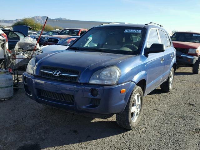 KM8JM12B95U114362 - 2005 HYUNDAI TUCSON GL BLUE photo 2