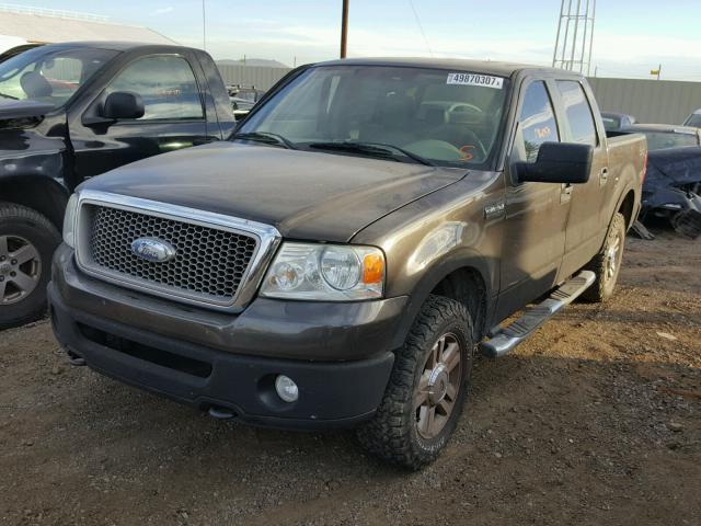 1FTPW14V27KD61351 - 2007 FORD F150 SUPER GRAY photo 2