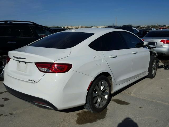 1C3CCCBB1FN647138 - 2015 CHRYSLER 200 S WHITE photo 4