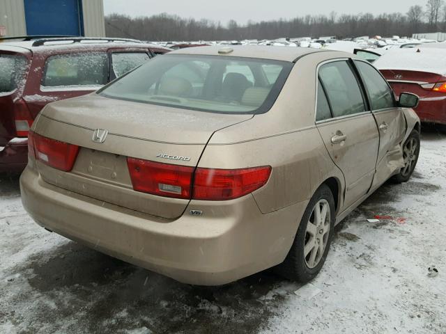 1HGCM66575A006999 - 2005 HONDA ACCORD EX TAN photo 4