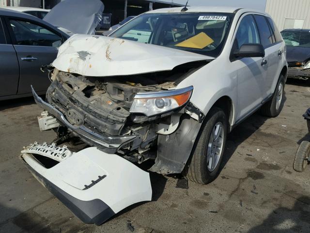 2FMDK3GC5CBA04461 - 2012 FORD EDGE SE WHITE photo 2