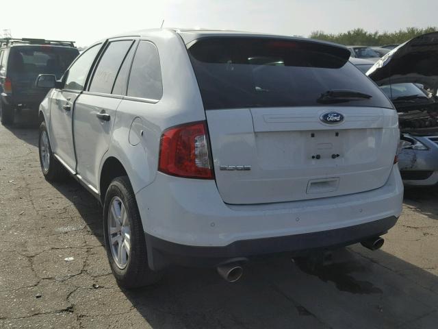 2FMDK3GC5CBA04461 - 2012 FORD EDGE SE WHITE photo 3