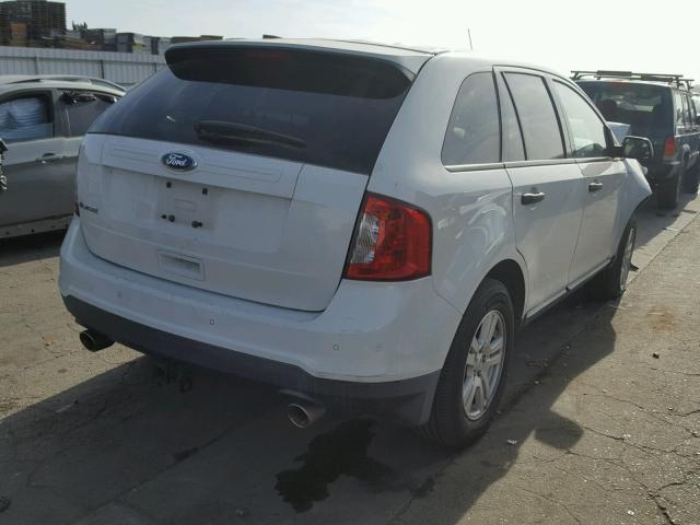 2FMDK3GC5CBA04461 - 2012 FORD EDGE SE WHITE photo 4