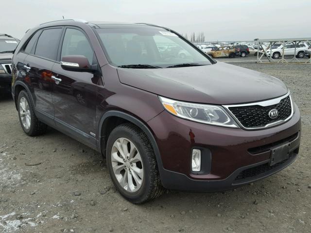 5XYKUDA77EG540639 - 2014 KIA SORENTO EX PURPLE photo 1