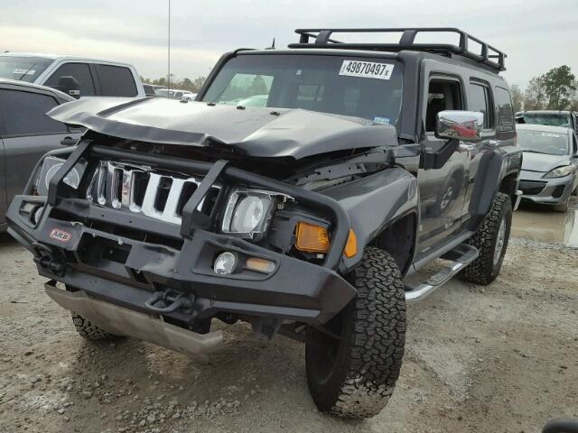 5GTEN63L788189767 - 2008 HUMMER H3 ALPHA BLACK photo 2