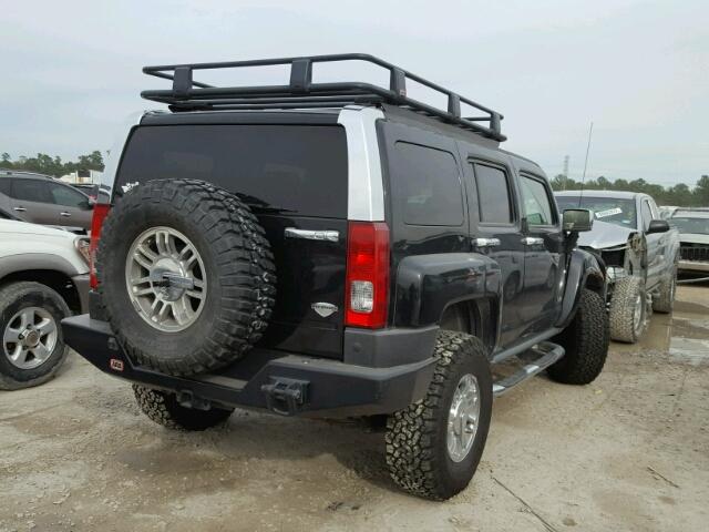 5GTEN63L788189767 - 2008 HUMMER H3 ALPHA BLACK photo 4