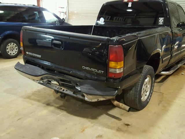 2GCEC19T121380859 - 2002 CHEVROLET SILVERADO BLACK photo 9