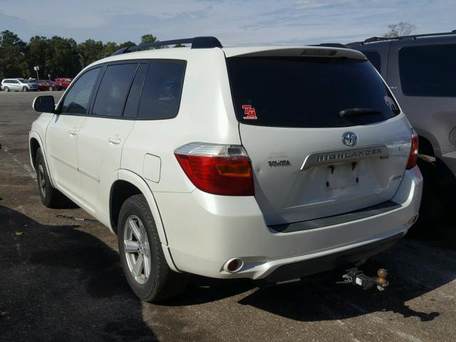 JTEES41A982091294 - 2008 TOYOTA HIGHLANDER WHITE photo 3