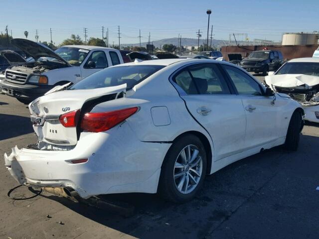 JN1EV7APXHM730422 - 2017 INFINITI Q50 PREMIU WHITE photo 4