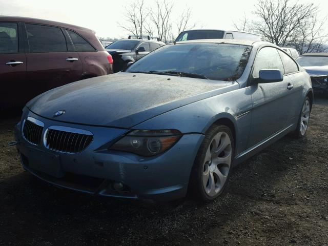 WBAEH73405B193880 - 2005 BMW 645 CI AUT Turquoise photo 2