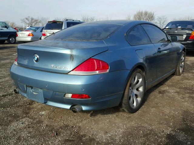 WBAEH73405B193880 - 2005 BMW 645 CI AUT Turquoise photo 4