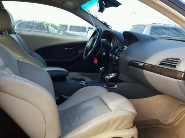 WBAEH73405B193880 - 2005 BMW 645 CI AUT Turquoise photo 5