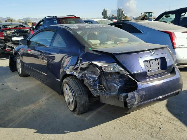 2HGFG12806H532997 - 2006 HONDA CIVIC EX BLUE photo 3