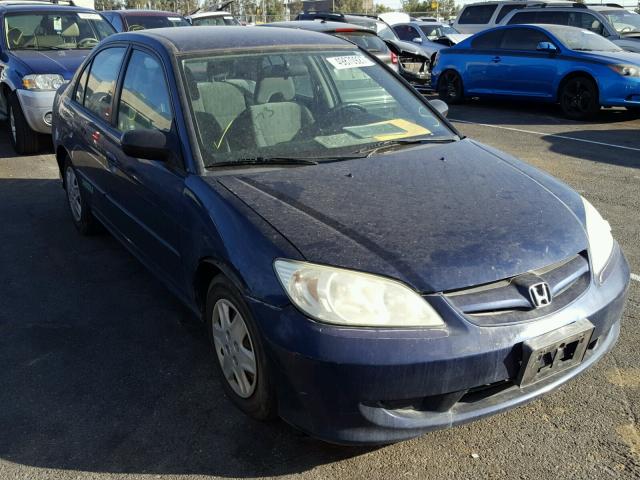 1HGEN26574L000282 - 2004 HONDA CIVIC GX BLUE photo 1