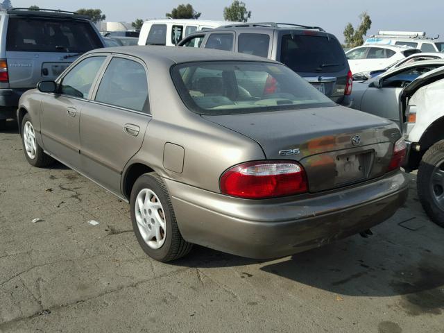 1YVGF22D725288608 - 2002 MAZDA 626 ES BROWN photo 3