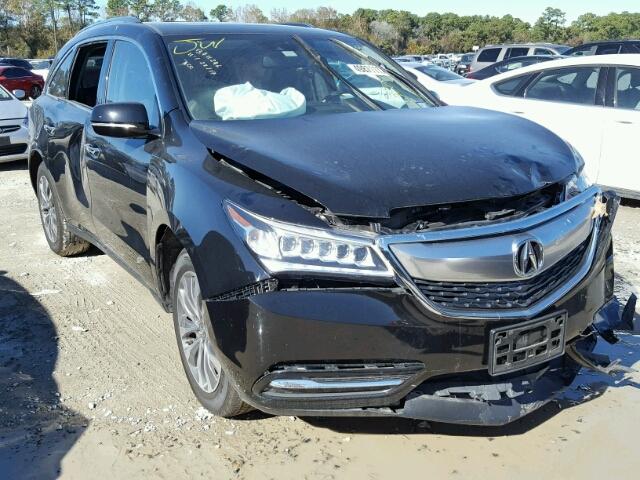 5FRYD3H44FB010409 - 2015 ACURA MDX TECHNO BLACK photo 1