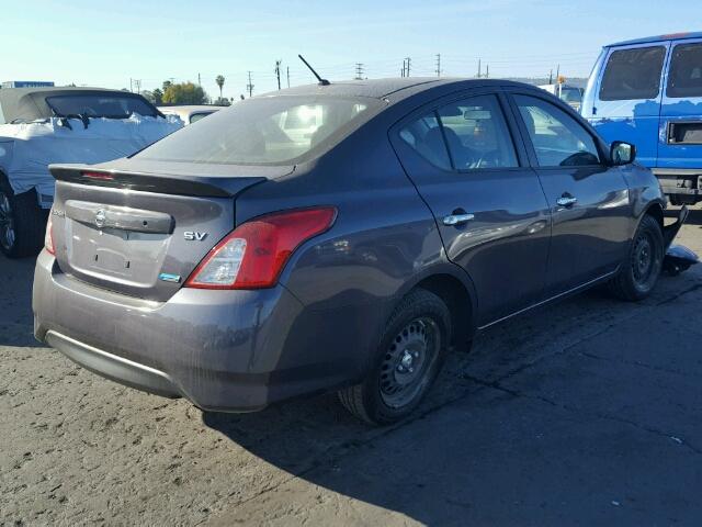 3N1CN7AP2FL944044 - 2015 NISSAN VERSA S CHARCOAL photo 4