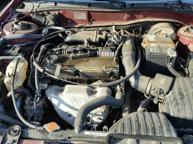 4A3AA46G12E035498 - 2002 MITSUBISHI GALANT ES MAROON photo 7